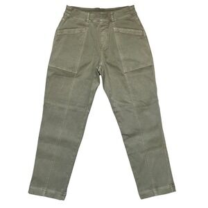 Spanx Women's Stretch Utility Pants Green Size M High Rise Skinny Ankle